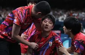 奥地利乒乓球队爆冷德国乒乓球队，张本智和制霸全场